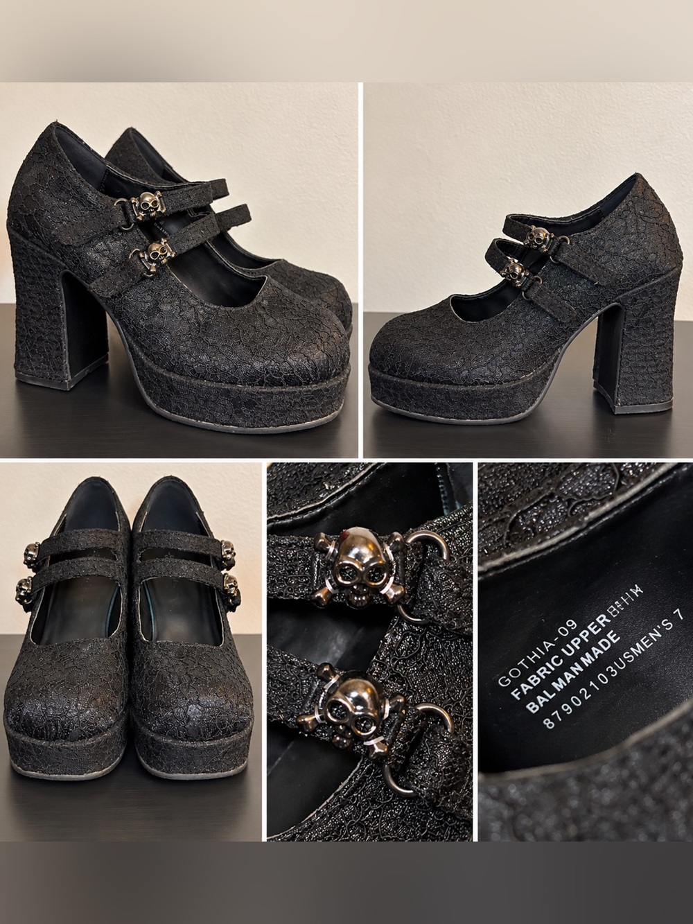Demonias Gothika-09 Mary Jane heels size 7